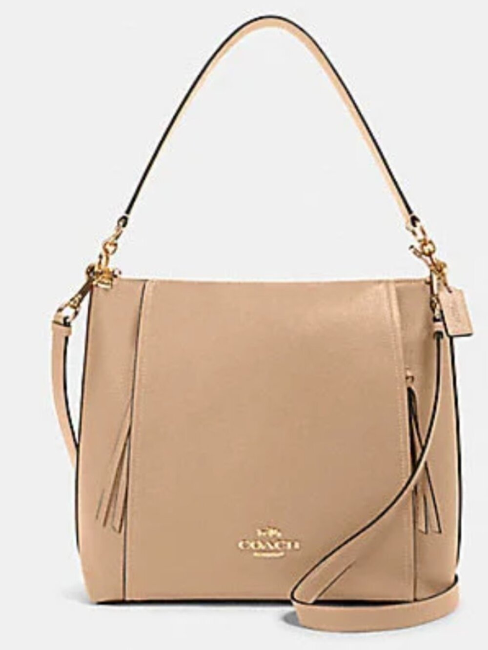 Coach Marlon Hobo & Matching accordion zip wallet - Taupe